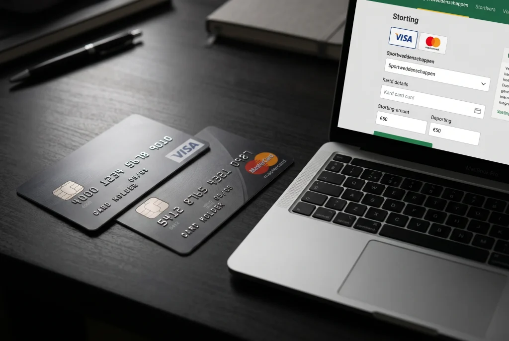 Creditcard Visa en Mastercard gebruiken bij Nederlandse bookmakers voor sportweddenschappen