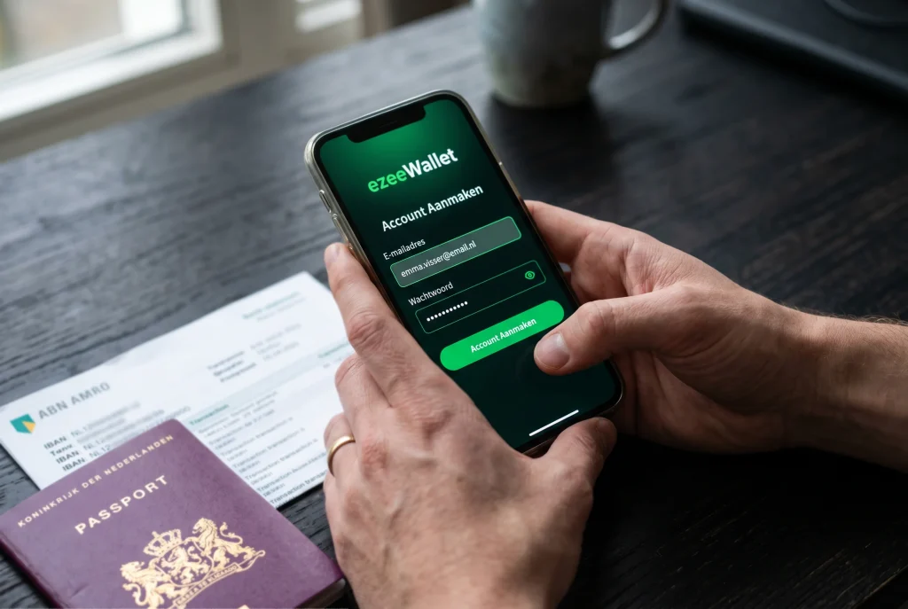 eZeeWallet account aanmaken registratie en verificatie stappen voor Nederlandse gebruikers