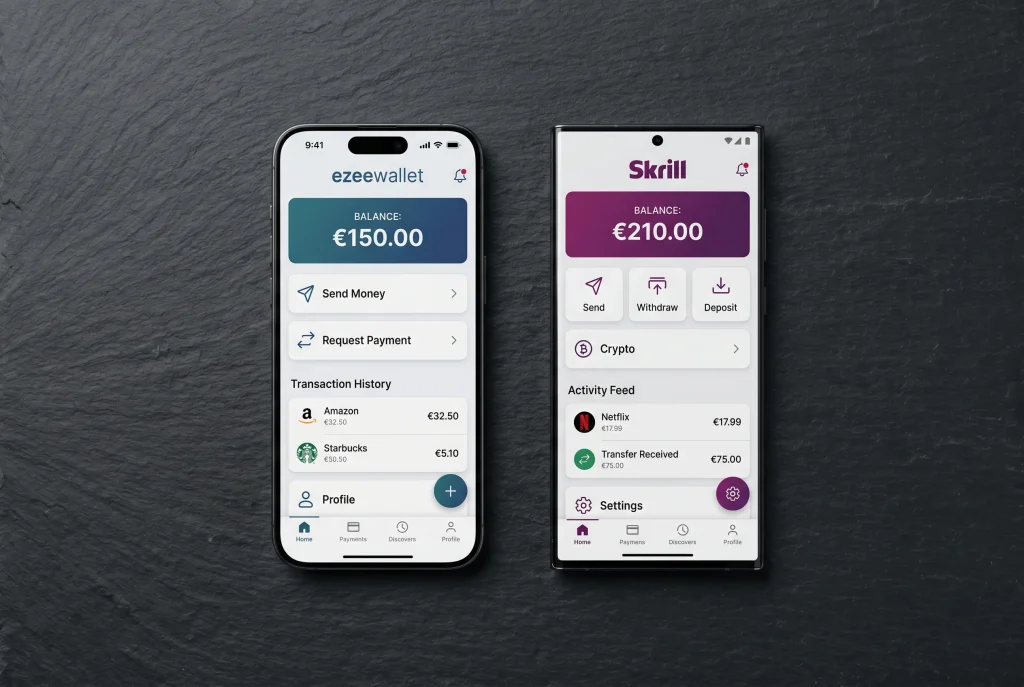 eZeeWallet versus Skrill vergelijking voor sportwedders